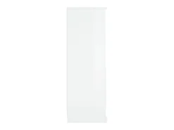 Aparador madera contrachapada blanco brillo 36x35,5x103,5 cm