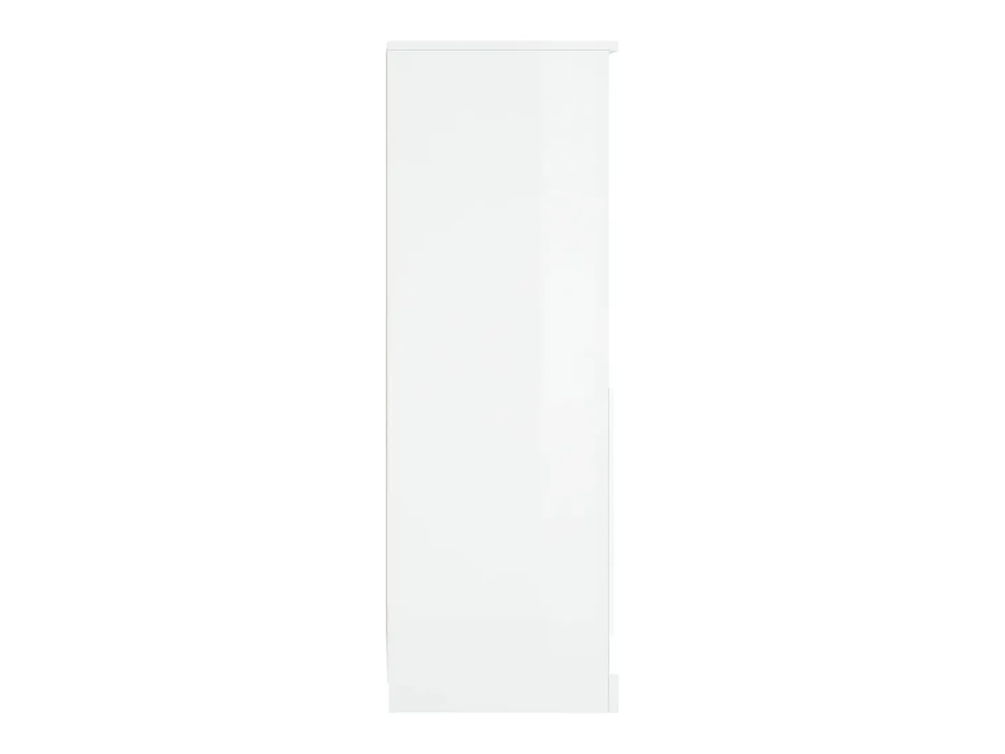 Aparador madera contrachapada blanco brillo 36x35,5x103,5 cm
