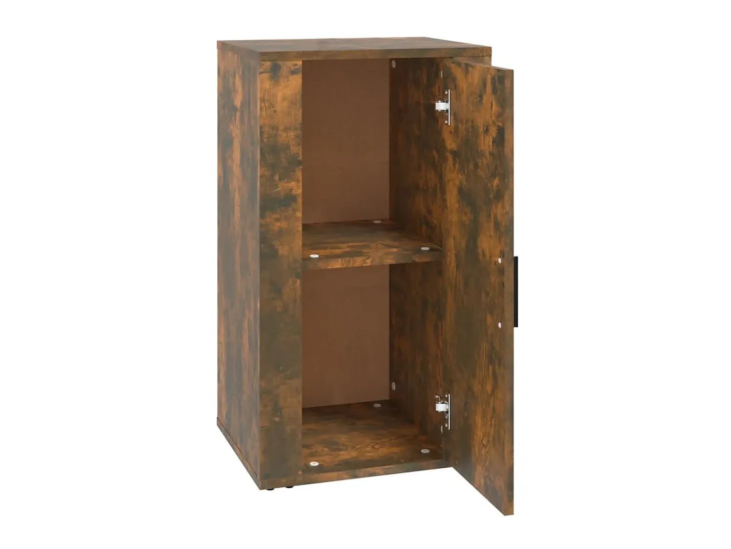 Aparador madera contrachapada color roble ahumado 40x33x70 cm ES57515