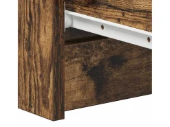 Aparador madera contrachapada color roble ahumado 60x35x98,5 cm