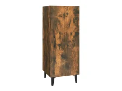 Aparador madera contrachapada roble ahumado 34,5x34x90 cm ES51616
