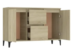 Aparador madera contrachapada color roble Sonoma 104x35x70 cm