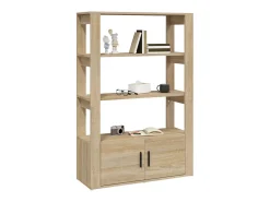 Aparador madera contrachapada color roble Sonoma 80x30x119,5 cm ES21530