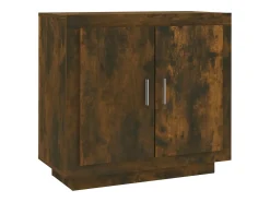 Aparador madera contrachapada color roble ahumado 80x40x75 cm