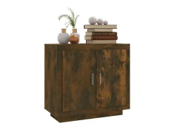Aparador madera contrachapada color roble ahumado 80x40x75 cm