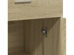Aparador madera de ingeniería roble Sonoma 60x30x84 cm