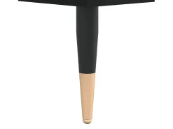 Aparador madera de ingeniería negro 57x35x70 cm