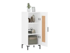 Aparador madera de ingeniería blanco 34,5x34x90 cm ES50635