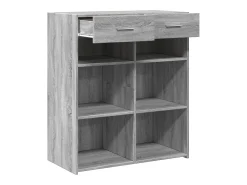 Aparador madera de ingeniería gris Sonoma 80x42,5x93 cm
