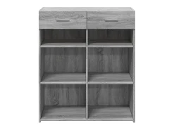 Aparador madera de ingeniería gris Sonoma 80x42,5x93 cm