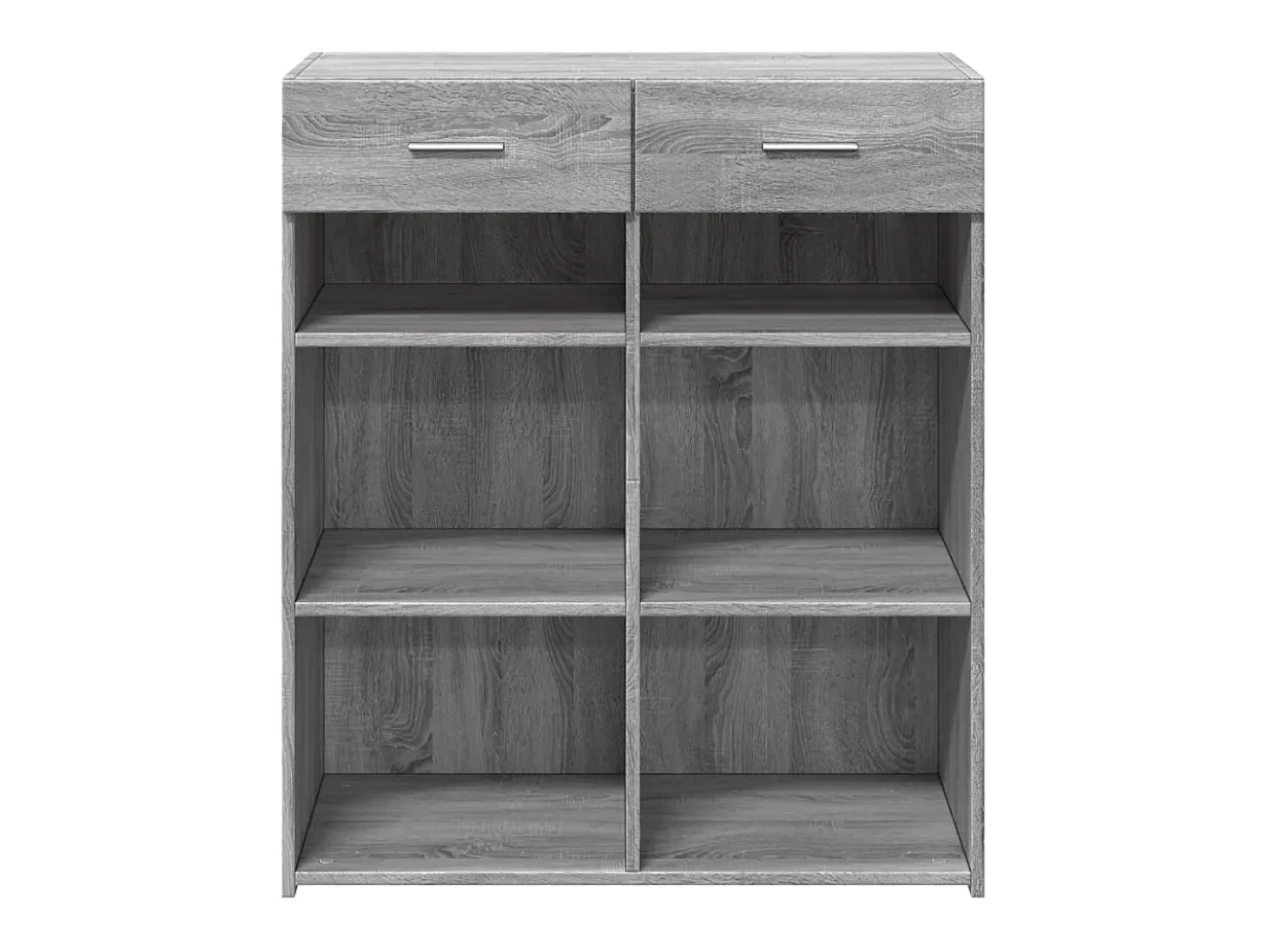 Aparador madera de ingeniería gris Sonoma 80x42,5x93 cm