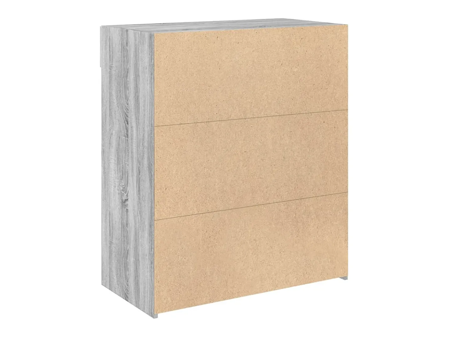 Aparador madera de ingeniería gris Sonoma 80x42,5x93 cm