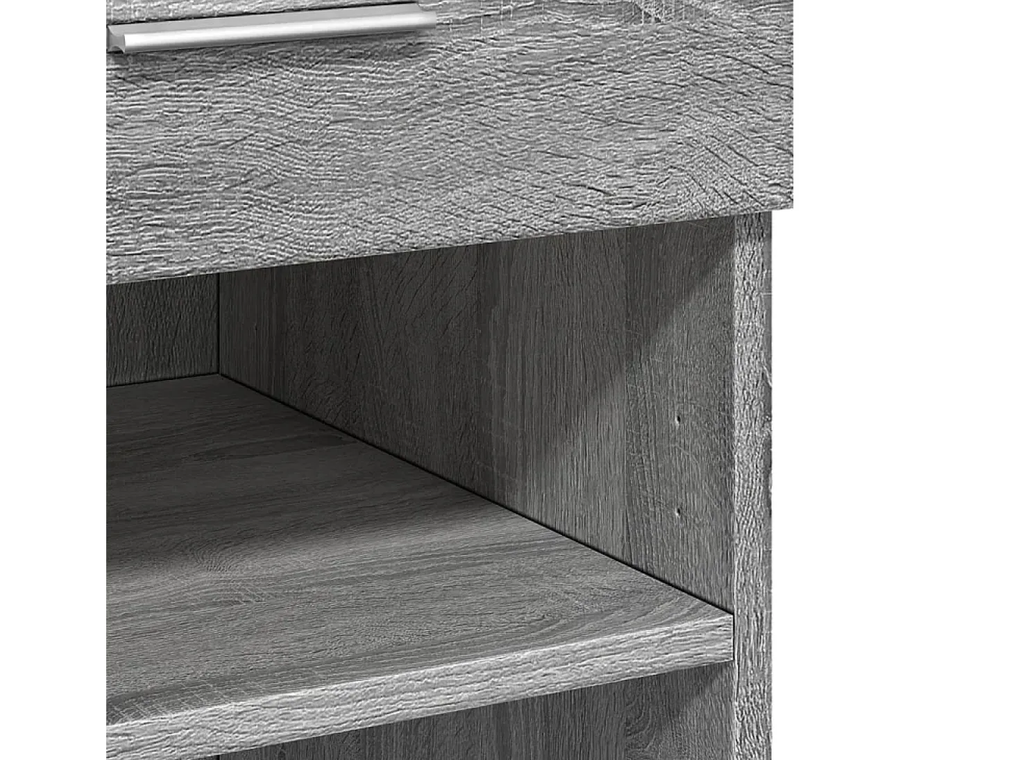 Aparador madera de ingeniería gris Sonoma 80x42,5x93 cm