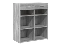Aparador madera de ingeniería gris Sonoma 80x42,5x93 cm