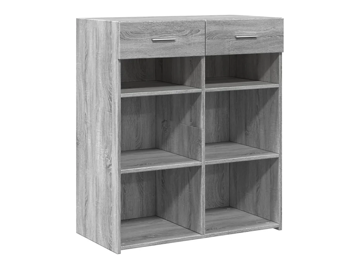 Aparador madera de ingeniería gris Sonoma 80x42,5x93 cm