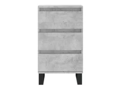 Aparador madera de ingeniería gris hormigón 40x35x70 cm