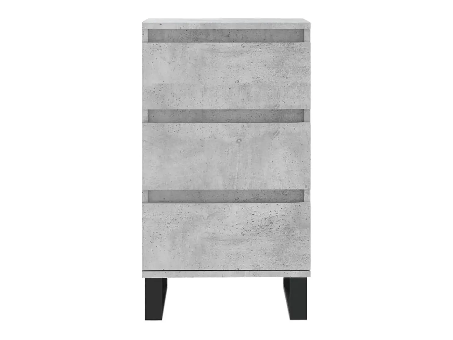 Aparador madera de ingeniería gris hormigón 40x35x70 cm