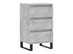 Aparador madera de ingeniería gris hormigón 40x35x70 cm