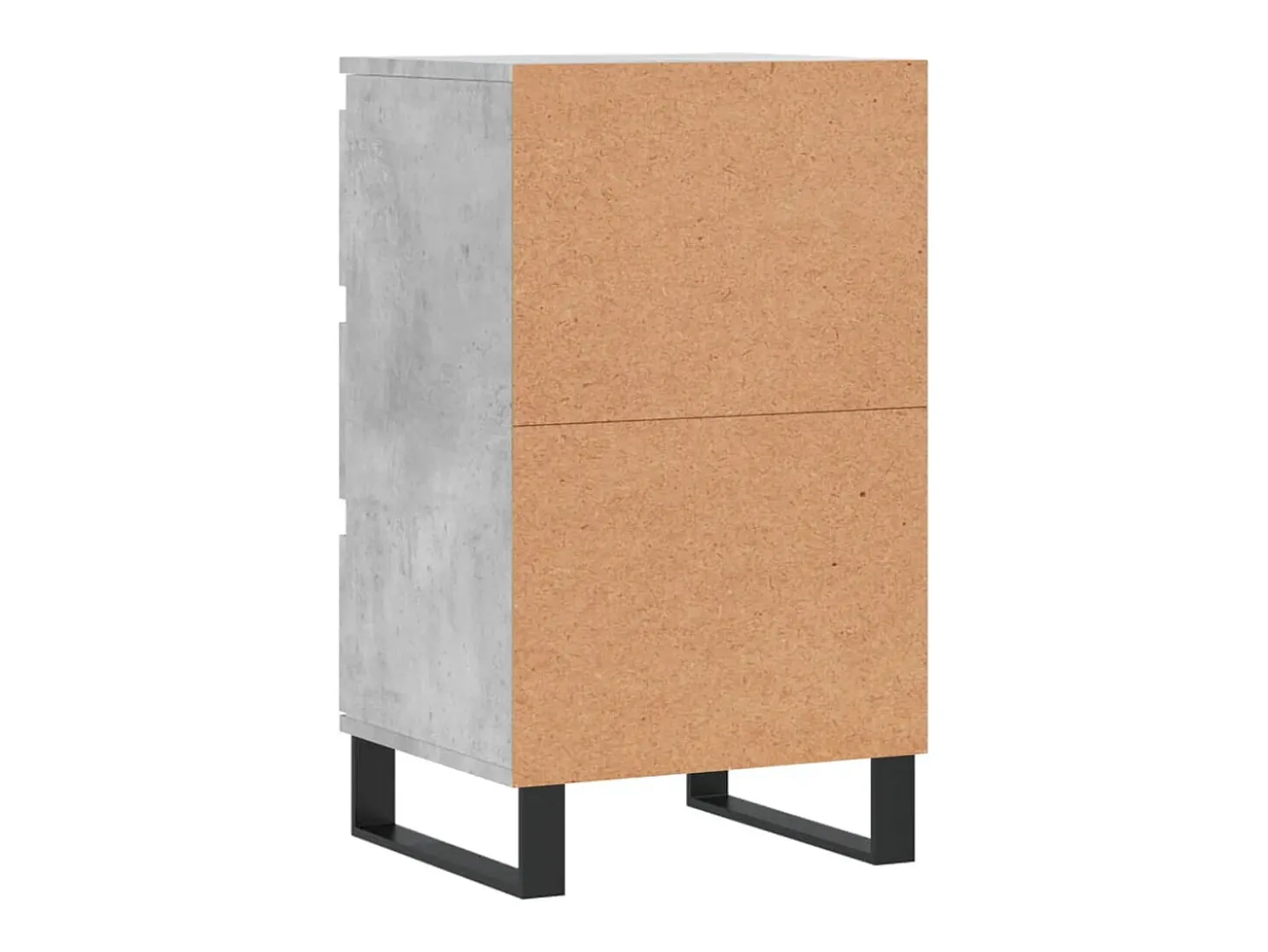 Aparador madera de ingeniería gris hormigón 40x35x70 cm