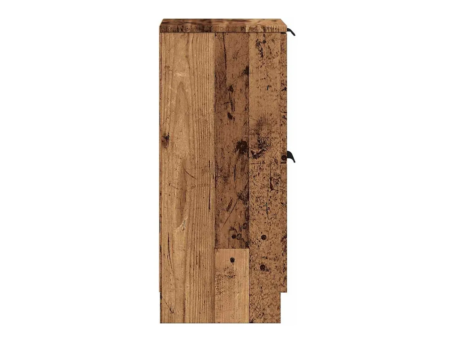 Aparador madera de ingeniería madera envejecida 30x30x70 cm