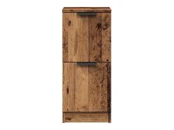 Aparador madera de ingeniería madera envejecida 30x30x70 cm