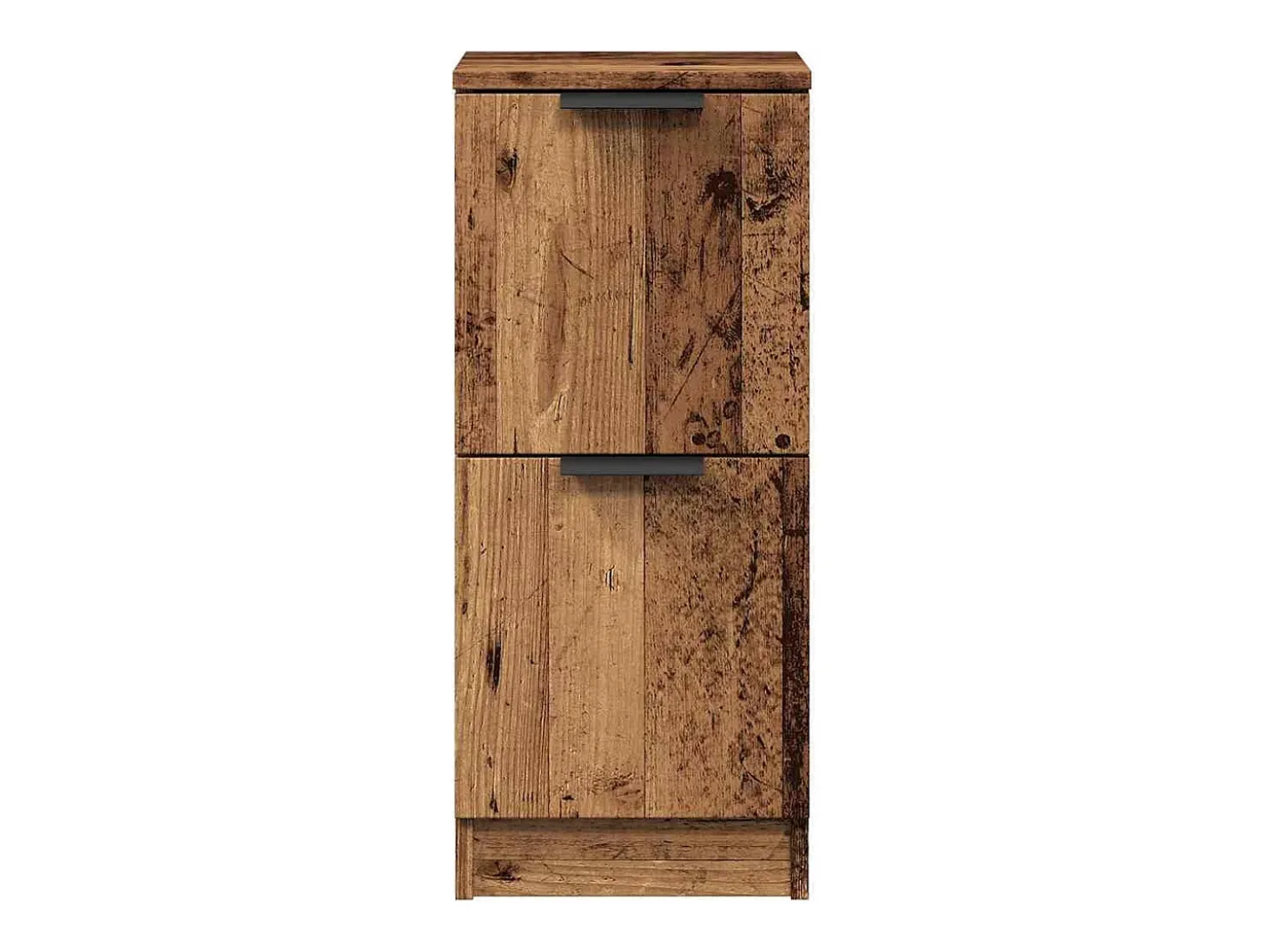 Aparador madera de ingeniería madera envejecida 30x30x70 cm