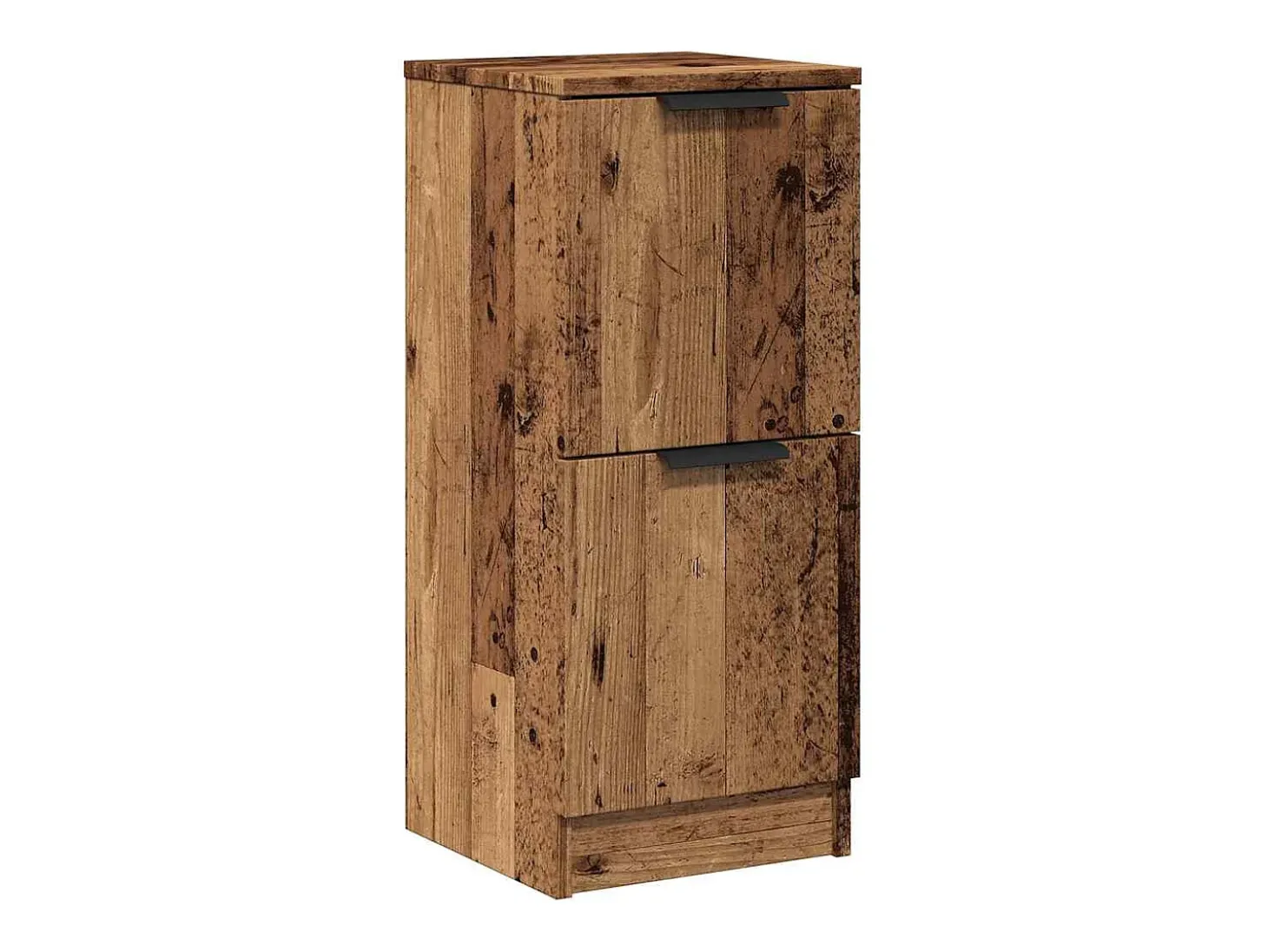 Aparador madera de ingeniería madera envejecida 30x30x70 cm