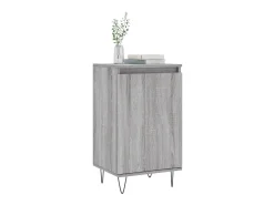 Aparador madera de ingeniería gris Sonoma 40x35x70 cm ES66030