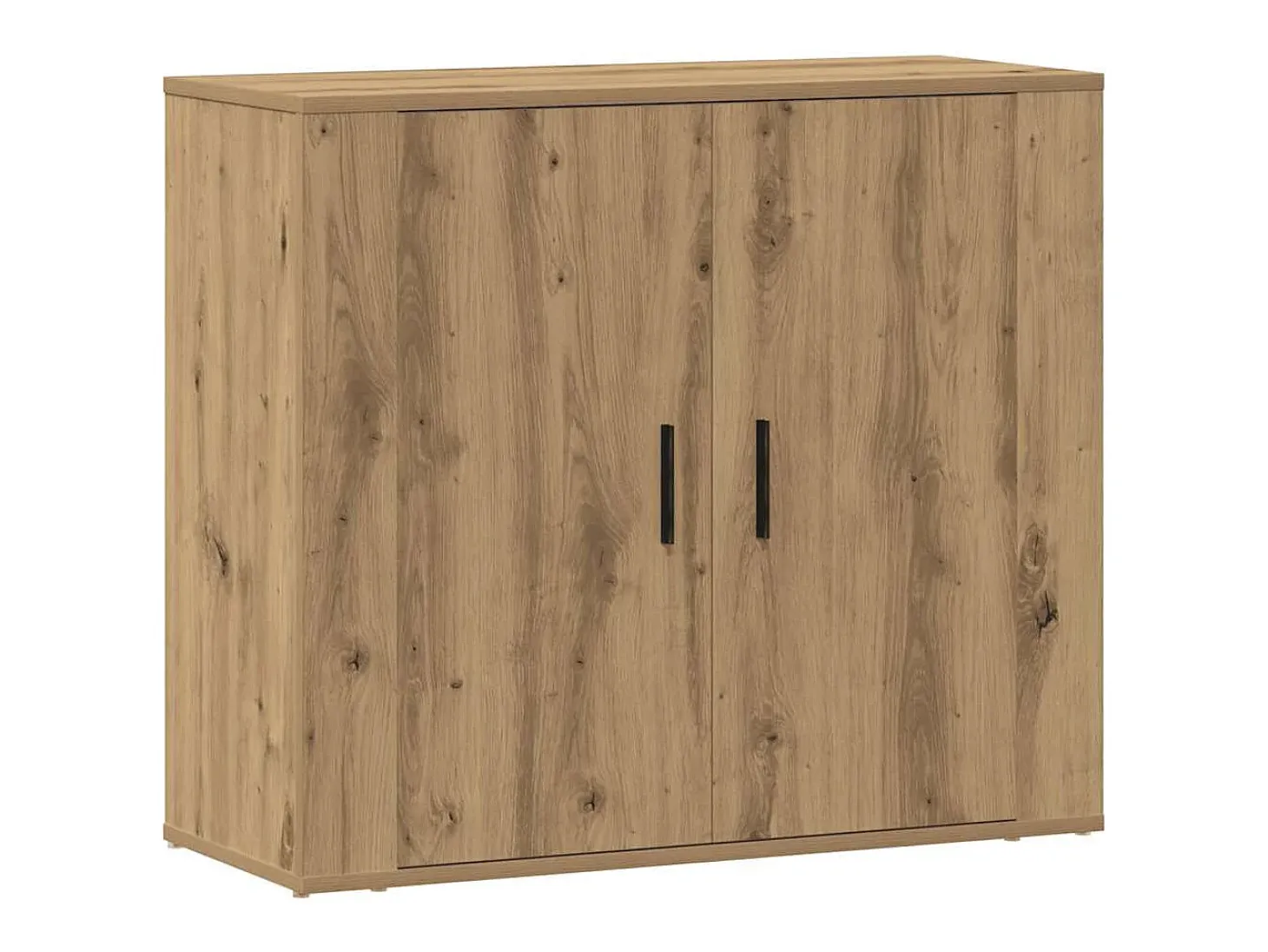 Aparador madera de ingeniería roble artesanal 80x33x70 cm