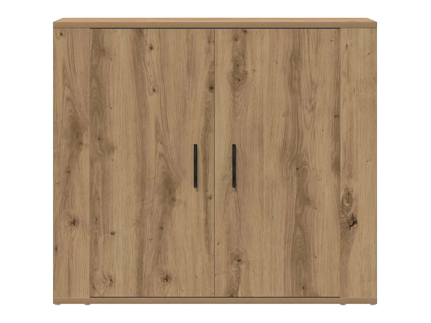 Aparador madera de ingeniería roble artesanal 80x33x70 cm