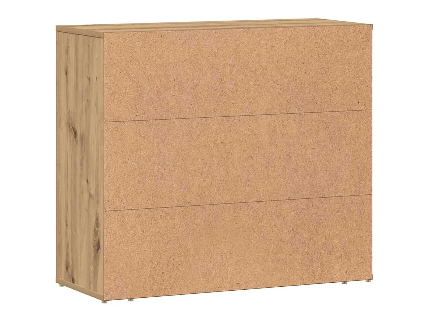 Aparador madera de ingeniería roble artesanal 80x33x70 cm