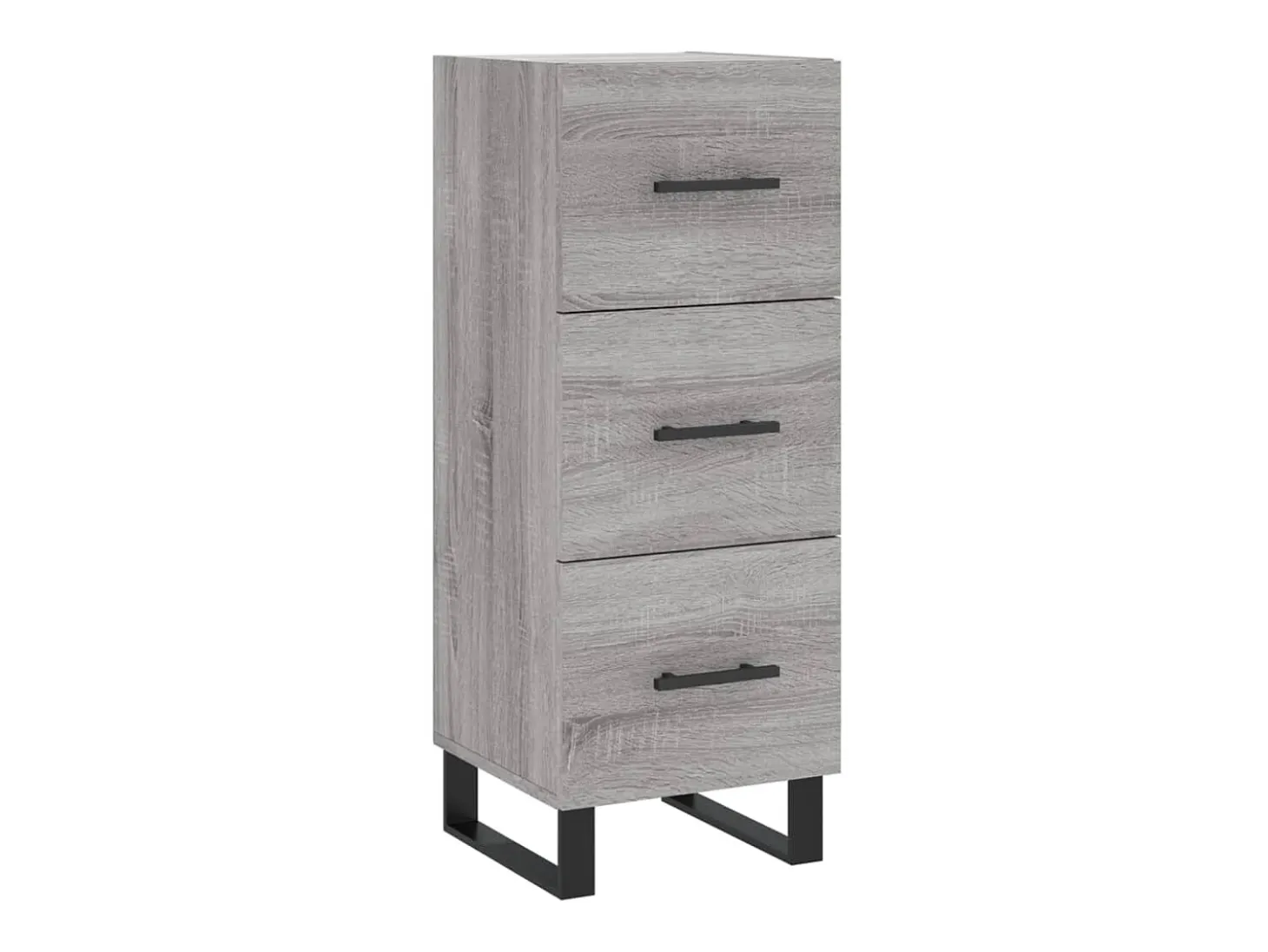 Aparador madera de ingeniería gris Sonoma 34,5x34x90 cm ES75805