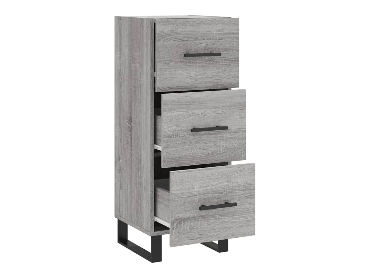 Aparador madera de ingeniería gris Sonoma 34,5x34x90 cm ES75805