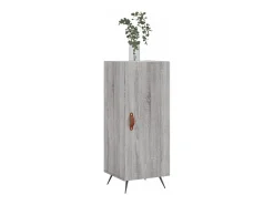 Aparador madera de ingeniería gris Sonoma 34,5x34x90 cm