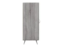 Aparador madera de ingeniería gris Sonoma 34,5x34x90 cm