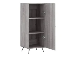 Aparador madera de ingeniería gris Sonoma 34,5x34x90 cm