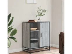 Aparador madera de ingeniería gris sonoma 62x35x76 cm