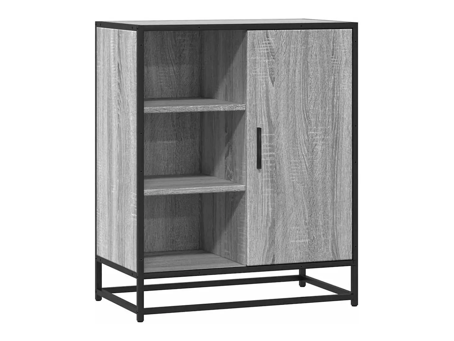 Aparador madera de ingeniería gris sonoma 62x35x76 cm