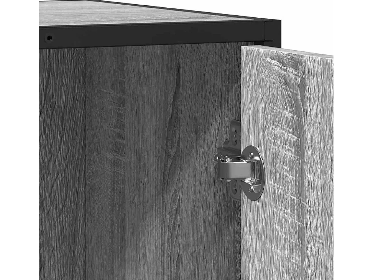 Aparador madera de ingeniería gris sonoma 62x35x76 cm