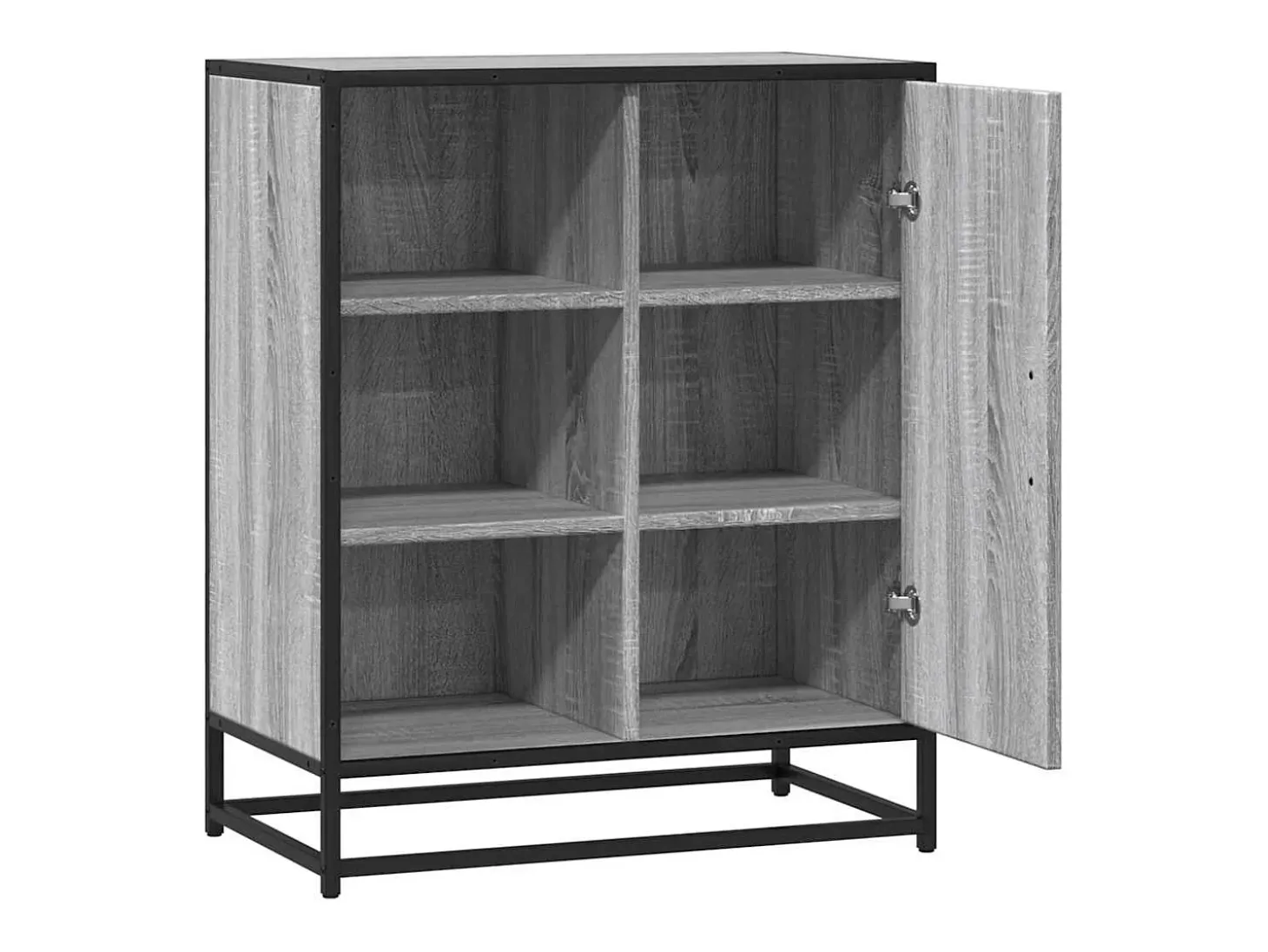 Aparador madera de ingeniería gris sonoma 62x35x76 cm