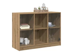 Aparador madera de ingeniería roble artiasian 102x37x75,5 cm
