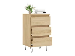 Aparador madera de ingeniería roble Sonoma 40x35x70 cm ES88279