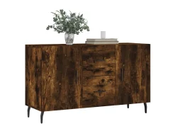Aparador madera de ingeniería roble ahumado 100x36x60 cm ES66204