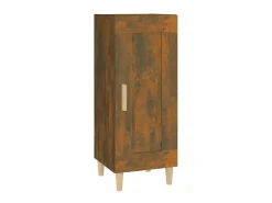 Aparador madera de ingeniería roble ahumado 34,5x34x90 cm ES38451