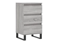 Aparador madera de ingeniería gris Sonoma 40x35x70 cm