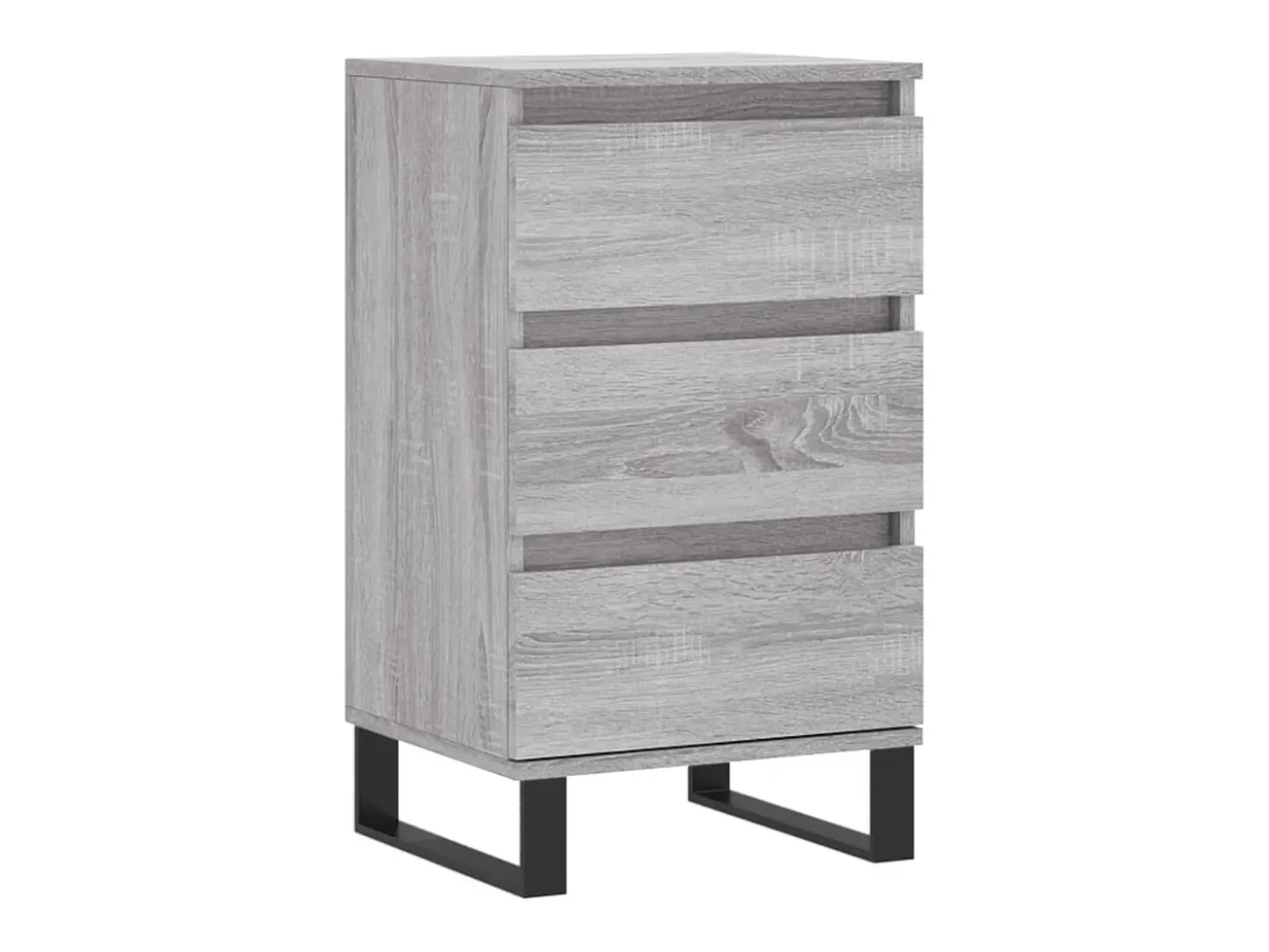 Aparador madera de ingeniería gris Sonoma 40x35x70 cm