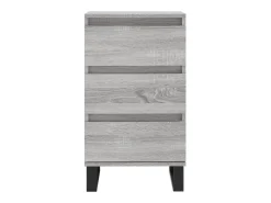 Aparador madera de ingeniería gris Sonoma 40x35x70 cm