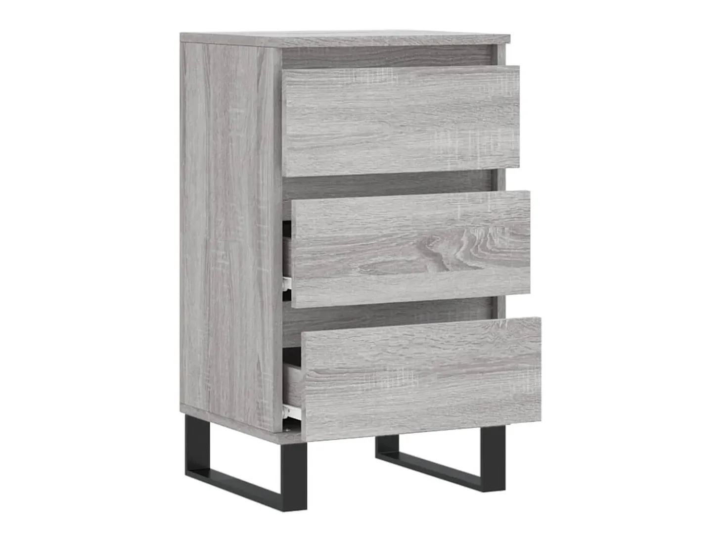 Aparador madera de ingeniería gris Sonoma 40x35x70 cm