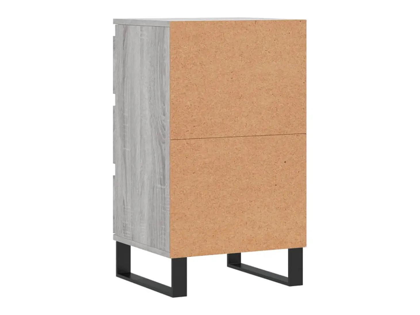 Aparador madera de ingeniería gris Sonoma 40x35x70 cm