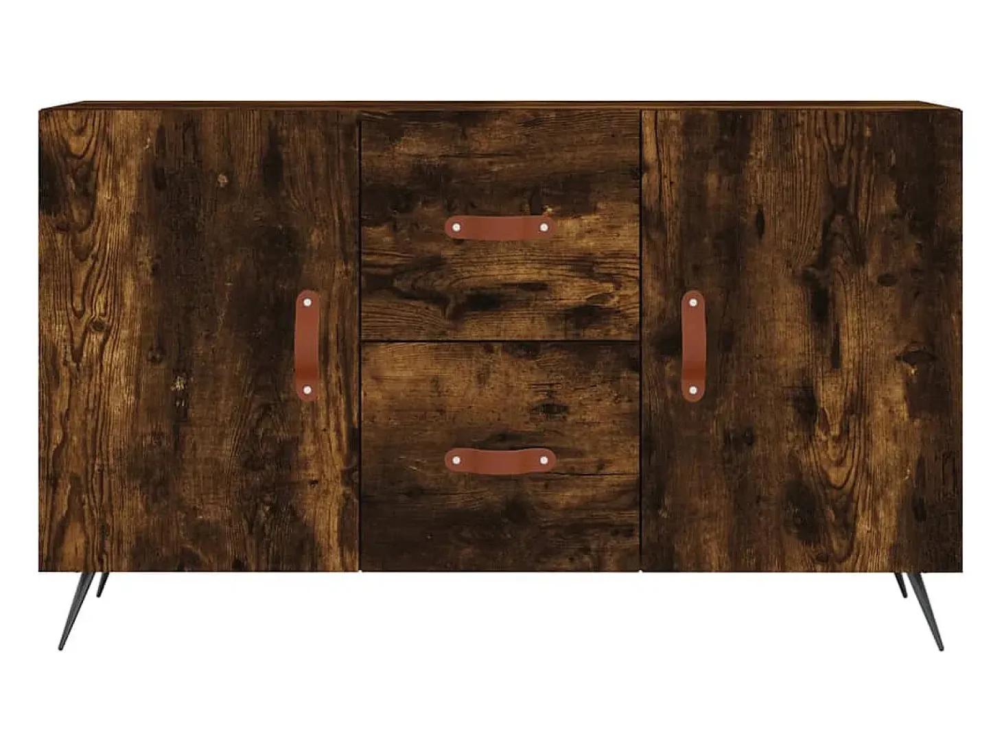 Aparador madera de ingeniería roble ahumado 100x36x60 cm